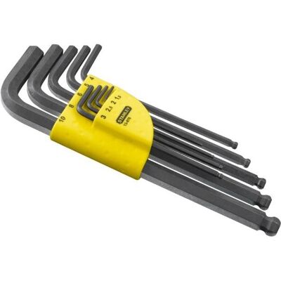 Stanley ZESTAW IMBUSÓW Z KULĄ 9szt.1,5 - 10mm Stanley ZESTAW IMBUSÓW Z KULĄ 9szt.1,5 - 10mm