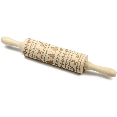 Świąteczny sweter - grawerowany wałek do ciasta, dla młośników wypieków, marka Art-Dog Świąteczny sweter - grawerowany wałek do ciasta, dla młośników wypieków, marka Art-Dog
