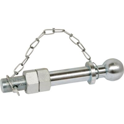 Granit Sworzeń kulowy przyczepki zaczepu przykręcany gwint 1 1/4” kula fi 50mm Granit Sworzeń kulowy przyczepki zaczepu przykręcany gwint 1 1/4” kula fi 50mm