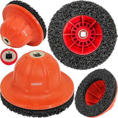 Verke SZCZOTKA CZYSZCZENIA PIAST SZPILEK TARCZ HAMULCOWYCH PIASTY 150mm NAPĘD 1/2 Verke SZCZOTKA CZYSZCZENIA PIAST SZPILEK TARCZ HAMULCOWYCH PIASTY 150mm NAPĘD 1/2