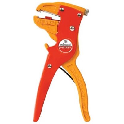 TWM szczypce do cięcia i zdejmowania izolacji automatyczne 25 mm stal żółta/pomarańczowa TWM szczypce do cięcia i zdejmowania izolacji automatyczne 25 mm stal żółta/pomarańczowa