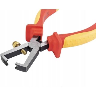 SZCZYPCE DO ŚCIĄGANIA IZOLACJI ŚCIĄGACZ 160 mm do 1000V VDE MODECO SZCZYPCE DO ŚCIĄGANIA IZOLACJI ŚCIĄGACZ 160 mm do 1000V VDE MODECO