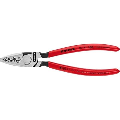 Szczypce do zagniatania tulejek kablowych polerowane 180mm qmm KNIPEX Szczypce do zagniatania tulejek kablowych polerowane 180mm qmm KNIPEX