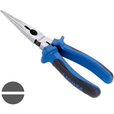 Boni-shop Szczypce płaskie wydłużone 140mm, precyzyjne, stal CR-V Boni-shop Szczypce płaskie wydłużone 140mm, precyzyjne, stal CR-V