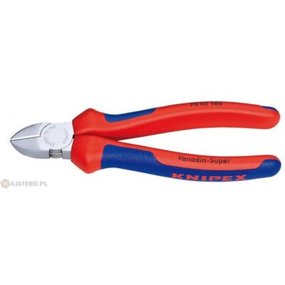 Szczypce tnące boczne Knipex 70 05 125-140-160-180 chromowane Szczypce tnące boczne Knipex 70 05 125-140-160-180 chromowane