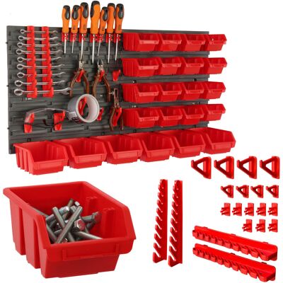 Botle Tablica na narzędzia warsztat garaż ścianka 22 pudełka + uchwyty 77x39 cm Botle Tablica na narzędzia warsztat garaż ścianka 22 pudełka + uchwyty 77x39 cm