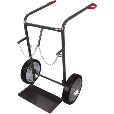 Inny producent Taczka do transportu 2 butli stalowych o pojemności 40 - 50 l, RAL 7016 VARIOfit fk-1300/AG antracyt Inny producent Taczka do transportu 2 butli stalowych o pojemności 40 - 50 l, RAL 7016 VARIOfit fk-1300/AG antracyt