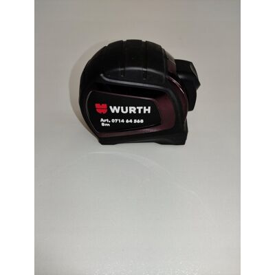 Taśma miernicza Wurth zwijana kieszonkowa 8m/25mm 071464 568 Taśma miernicza Wurth zwijana kieszonkowa 8m/25mm 071464 568