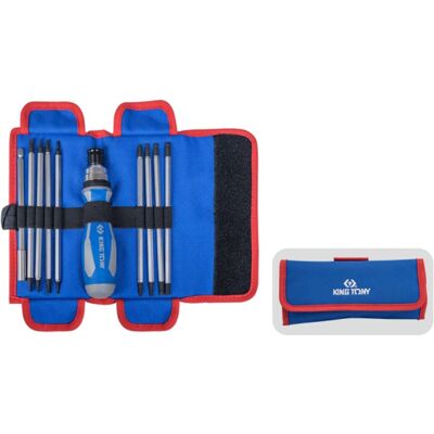 Inny producent TELESKOPOWY WKRĘTAK DO BITÓW 1/4' Z GRZECHOTKĄ Z ZESTAWEM BITÓW (PH, PZ, SL, TORX, HEX) 16 cz. King Tony Inny producent TELESKOPOWY WKRĘTAK DO BITÓW 1/4' Z GRZECHOTKĄ Z ZESTAWEM BITÓW (PH, PZ, SL, TORX, HEX) 16 cz. King Tony