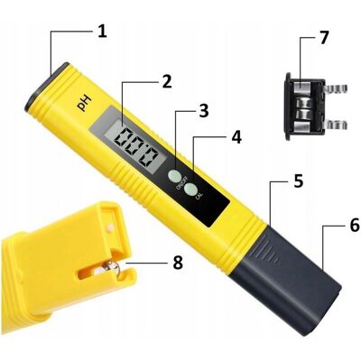 Inny producent Tester Miernik Ph Do Wody Ph Meter Miskas-Ph (Biały) Inny producent Tester Miernik Ph Do Wody Ph Meter Miskas-Ph (Biały)