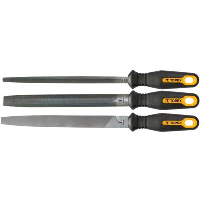 GTX Poland TOPEX Pilniki do metalu, 200 mm/2, zestaw 3 szt. 06A130 GTX Poland TOPEX Pilniki do metalu, 200 mm/2, zestaw 3 szt. 06A130