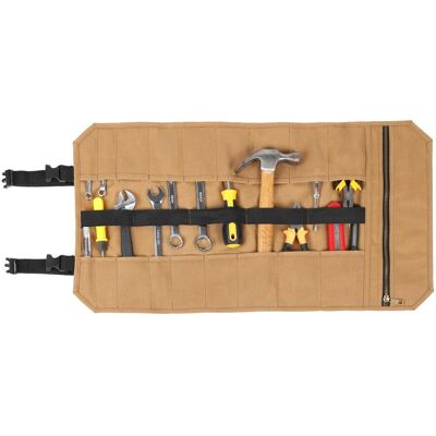 Inny producent Torba Narzędziowa Z Woskowanego Płótna Dla Mechaników - Trwała, Płócienna, Khaki (65X36 Cm) Inny producent Torba Narzędziowa Z Woskowanego Płótna Dla Mechaników - Trwała, Płócienna, Khaki (65X36 Cm)