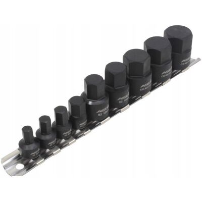ASTA Udarowe nasadki klucze HEX CALOWE 1/4'- 3/8” Zestaw 10 el. ASTA Udarowe nasadki klucze HEX CALOWE 1/4'- 3/8” Zestaw 10 el.