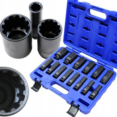 ASTA Uniwersalne Nasadki Udarowe 12-Kątne 1/2 Klucze Torx Xzn Zestaw Nasadek ASTA Uniwersalne Nasadki Udarowe 12-Kątne 1/2 Klucze Torx Xzn Zestaw Nasadek