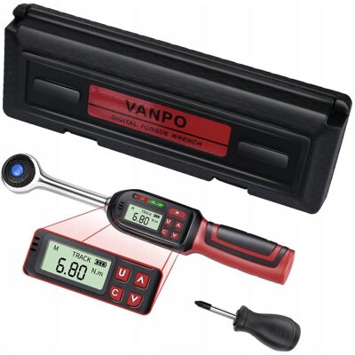 Inny producent VANPO Klucz Dynamometryczny Cyfrowy 1/2 Cala Rower Motocykl 6.8-135 Nm Inny producent VANPO Klucz Dynamometryczny Cyfrowy 1/2 Cala Rower Motocykl 6.8-135 Nm