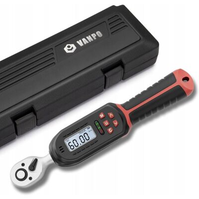 Inny producent VANPO Klucz Dynamometryczny Cyfrowy 3/8 Cala Rower Motocykl 3-60 Nm Inny producent VANPO Klucz Dynamometryczny Cyfrowy 3/8 Cala Rower Motocykl 3-60 Nm
