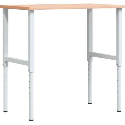 vidaXL Stolik roboczy, 100x60x(71,5-98) cm, prostokątny, drewno bukowe vidaXL Stolik roboczy, 100x60x(71,5-98) cm, prostokątny, drewno bukowe