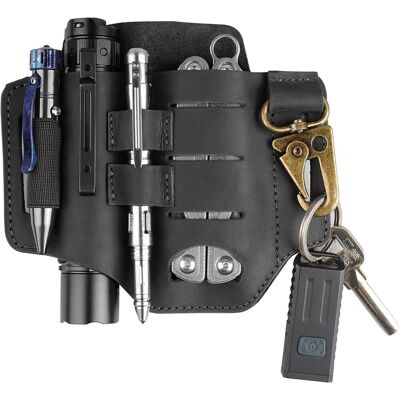 Inny producent Viperade Pj16 - Skórzany Organizer Edc Do Torby, Uchwyt Na Narzędzia, Torba Na Klucze, Pętla Na Długopisy - Czarna Inny producent Viperade Pj16 - Skórzany Organizer Edc Do Torby, Uchwyt Na Narzędzia, Torba Na Klucze, Pętla Na Długopisy - Czarna
