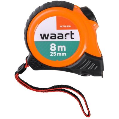 JUFISTO WAART Miara zwijana stalowa 8 m 25 mm taśma pomiarowa JUFISTO WAART Miara zwijana stalowa 8 m 25 mm taśma pomiarowa