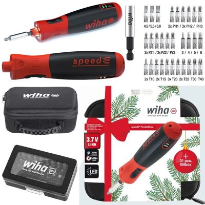 WIHA Wkrętak elektryczny SpeedE PocketDrive 47183 Edycja Świąteczna WIHA Wkrętak elektryczny SpeedE PocketDrive 47183 Edycja Świąteczna
