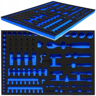 ASTA Wkład pianka dla zestawu narzędzi 1/4+1/2'' wózek ASTA Wkład pianka dla zestawu narzędzi 1/4+1/2'' wózek