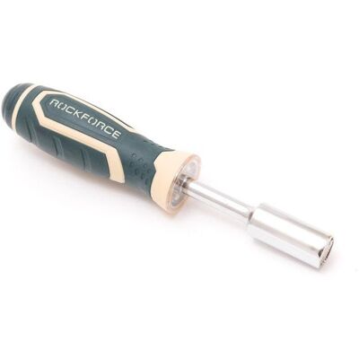 Wkrętak śrubokręt uniwersalny rękojeść podświetlana 4 LED chwyt do śrub i nakrętek 4-15mm L-220mm ROCKFORCE Wkrętak śrubokręt uniwersalny rękojeść podświetlana 4 LED chwyt do śrub i nakrętek 4-15mm L-220mm ROCKFORCE