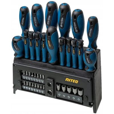 Niteo Tools Wkrętak zestaw NITEO Wkrętaki, Zestaw 39 sztuk Niteo Tools Wkrętak zestaw NITEO Wkrętaki, Zestaw 39 sztuk