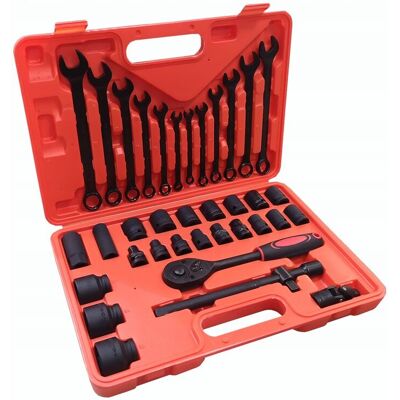 WMC Tools WMC ZESTAW NARZĘDZIOWY 37 EL KLUCZE NASADKI 8-32mm WMC Tools WMC ZESTAW NARZĘDZIOWY 37 EL KLUCZE NASADKI 8-32mm