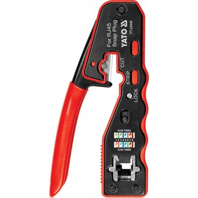 Yato Szczypce Do Zaciskania Wtyków Przelotowych Wtyczek Rj45 Yt-22440 Yato Szczypce Do Zaciskania Wtyków Przelotowych Wtyczek Rj45 Yt-22440