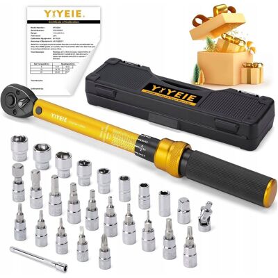 Inny producent YIYEIE Zestaw Kluczy Dynamometrycznych Rower Motocykl 1-25 NM 72 Zęby Inny producent YIYEIE Zestaw Kluczy Dynamometrycznych Rower Motocykl 1-25 NM 72 Zęby