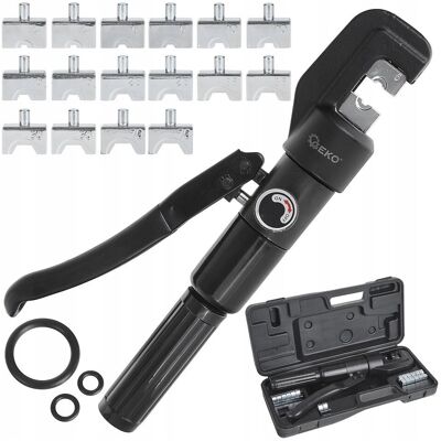 Geko Zaciskarka hydrauliczna do kabli 6T 4-70mm2 matryce +walizka G00899 Geko Zaciskarka hydrauliczna do kabli 6T 4-70mm2 matryce +walizka G00899
