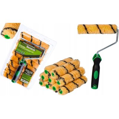 Inny producent Zestaw 10 sztuk wałków malarskich 15 cm + rączka Inny producent Zestaw 10 sztuk wałków malarskich 15 cm + rączka