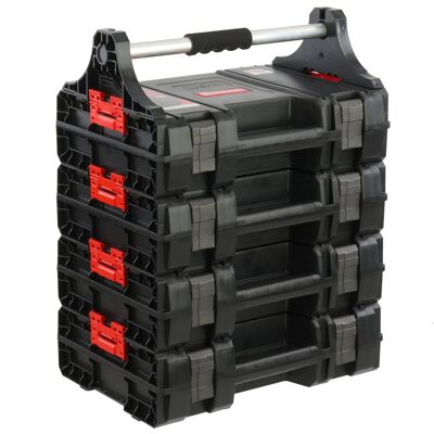 Botle Zestaw 4x skrzynka na elektronarzędzia z uchwytem H 62,5 cm moduł PRO warsztat Botle Zestaw 4x skrzynka na elektronarzędzia z uchwytem H 62,5 cm moduł PRO warsztat