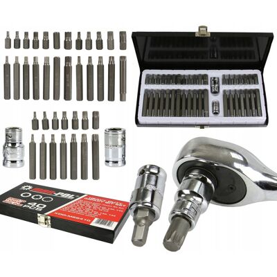 MAR-POL Zestaw Bitów Klucze Imbus Torx Spline 40 Sztuk Kaseta Metal Twarde M66410 MAR-POL Zestaw Bitów Klucze Imbus Torx Spline 40 Sztuk Kaseta Metal Twarde M66410