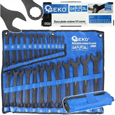 TOOLTEK - G11261 - 6-32mm - Cr-V czarny - zestaw narzędzi TOOLTEK - G11261 - 6-32mm - Cr-V czarny - zestaw narzędzi