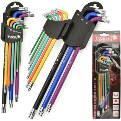 Geko Zestaw Kluczy Imbusowych Gwiazdka Torx T10-T50 9El Geko Zestaw Kluczy Imbusowych Gwiazdka Torx T10-T50 9El