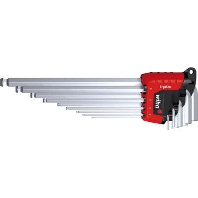 Zestaw kluczy imbusowych z kulką 9 części 1,5 - 10mm Wiha Zestaw kluczy imbusowych z kulką 9 części 1,5 - 10mm Wiha