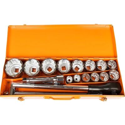 Corona Exclusive / Richmann Exclusive Zestaw kluczy nasadowych 3/4' 22-65mm 12-kąt. Corona / Richmann Exclusive C2701 Corona Exclusive / Richmann Exclusive Zestaw kluczy nasadowych 3/4' 22-65mm 12-kąt. Corona / Richmann Exclusive C2701
