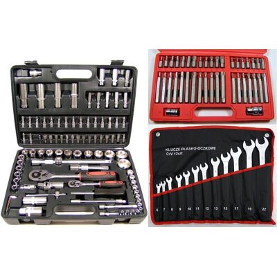 REXXER Zestaw Kluczy Nasadowych Klucze Nasadowe 147+ Torx REXXER Zestaw Kluczy Nasadowych Klucze Nasadowe 147+ Torx