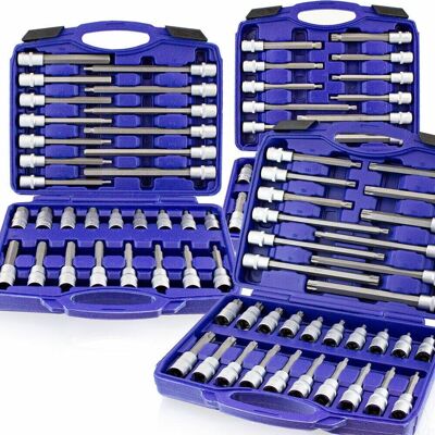 BITUXX Zestaw kluczy nasadowych Torx 88 elementów sześciokątne BITUXX Zestaw kluczy nasadowych Torx 88 elementów sześciokątne