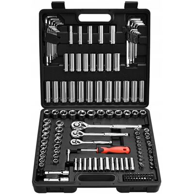 ZESTAW KLUCZY NASADOWYCH VEVOR 149 ELEMENTÓW 3 8 6 4 12 7MM PREMIUM WALIZKA ZESTAW KLUCZY NASADOWYCH VEVOR 149 ELEMENTÓW 3 8 6 4 12 7MM PREMIUM WALIZKA