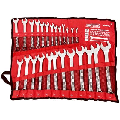 Zestaw kluczy płasko-oczkowych AWTOOLS, 25 szt Zestaw kluczy płasko-oczkowych AWTOOLS, 25 szt