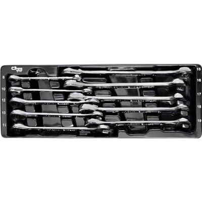 Zestaw kluczy płasko oczkowych z grzechotką 8-19 mm 10 szt. Corona Exclusive / Richmann Exclusive C1195 Zestaw kluczy płasko oczkowych z grzechotką 8-19 mm 10 szt. Corona Exclusive / Richmann Exclusive C1195