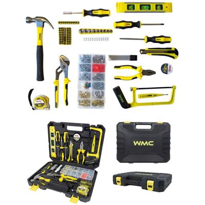 WMC Tools ZESTAW KOMPLET NARZĘDZIOWY NARZĘDZI 700EL 1/4' 6-KĄTNE 5-13MM WKRĘTAKI BITY MŁOTEK WMC WMC Tools ZESTAW KOMPLET NARZĘDZIOWY NARZĘDZI 700EL 1/4' 6-KĄTNE 5-13MM WKRĘTAKI BITY MŁOTEK WMC