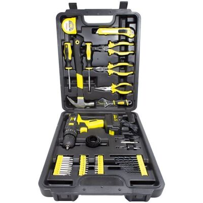WMC Tools Zestaw komplet narzędziowy narzędzia z wkrętarką walizka wiertła bity klucze 57el. WMC WMC Tools Zestaw komplet narzędziowy narzędzia z wkrętarką walizka wiertła bity klucze 57el. WMC