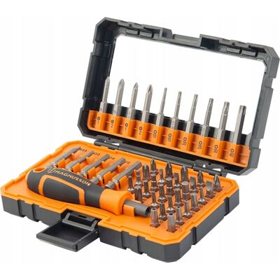 Kingfisher Zestaw Magnusson SCS37 44el. Wkrętak + Bity 25mm 50mm PZ PH TORX Imbus Kingfisher Zestaw Magnusson SCS37 44el. Wkrętak + Bity 25mm 50mm PZ PH TORX Imbus