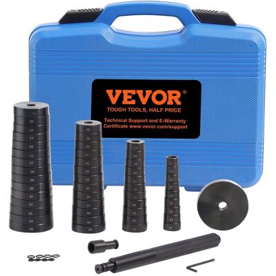 Vevor Zestaw narzędzi 52 el. do łożysk i uszczelek, wycinak, prasa, 18-74mm Vevor Zestaw narzędzi 52 el. do łożysk i uszczelek, wycinak, prasa, 18-74mm