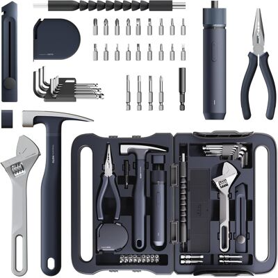 Zestaw Narzędzi Domowych z Wkrętakiem 3.6V HOTO 40 Piece Household Tool Kit Zestaw Narzędzi Domowych z Wkrętakiem 3.6V HOTO 40 Piece Household Tool Kit