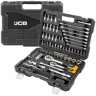 JCB Zestaw Narzędziowy 82El. 1/4' I 3/8' 4-22Mm Nasadki Klucze Bity Grzechotki JCB Zestaw Narzędziowy 82El. 1/4' I 3/8' 4-22Mm Nasadki Klucze Bity Grzechotki