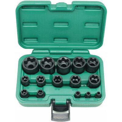 Zestaw nasadek E-TORX PLUS 1/4', 3/8', 1/2' Jonnesway 15 el Zestaw nasadek E-TORX PLUS 1/4', 3/8', 1/2' Jonnesway 15 el